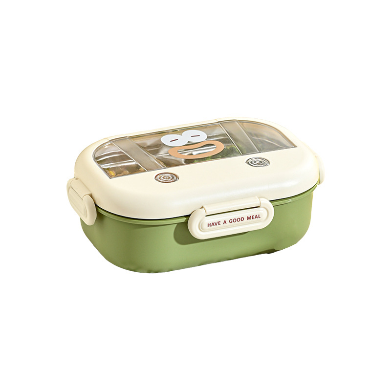 M73-9971 fresh and light color lunch box, 304 stainless steel double-layer heat and cold preservation material children's lunch box Application Scenario