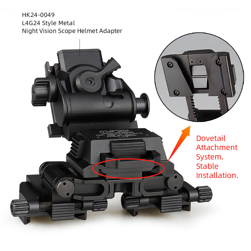 PVS-D G24 Dovetail Metal Bridging Bracket for PVS-14 Night Vision Binoculars NVG Helmet Mount Accessories Quick Disassembly Item Picture