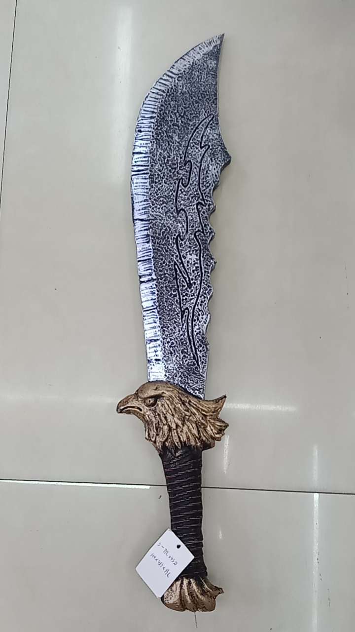 鹰头刀剑海盗刀兽人武器装备魔兽世界PU橡胶仿真COS道具儿童玩具产品图