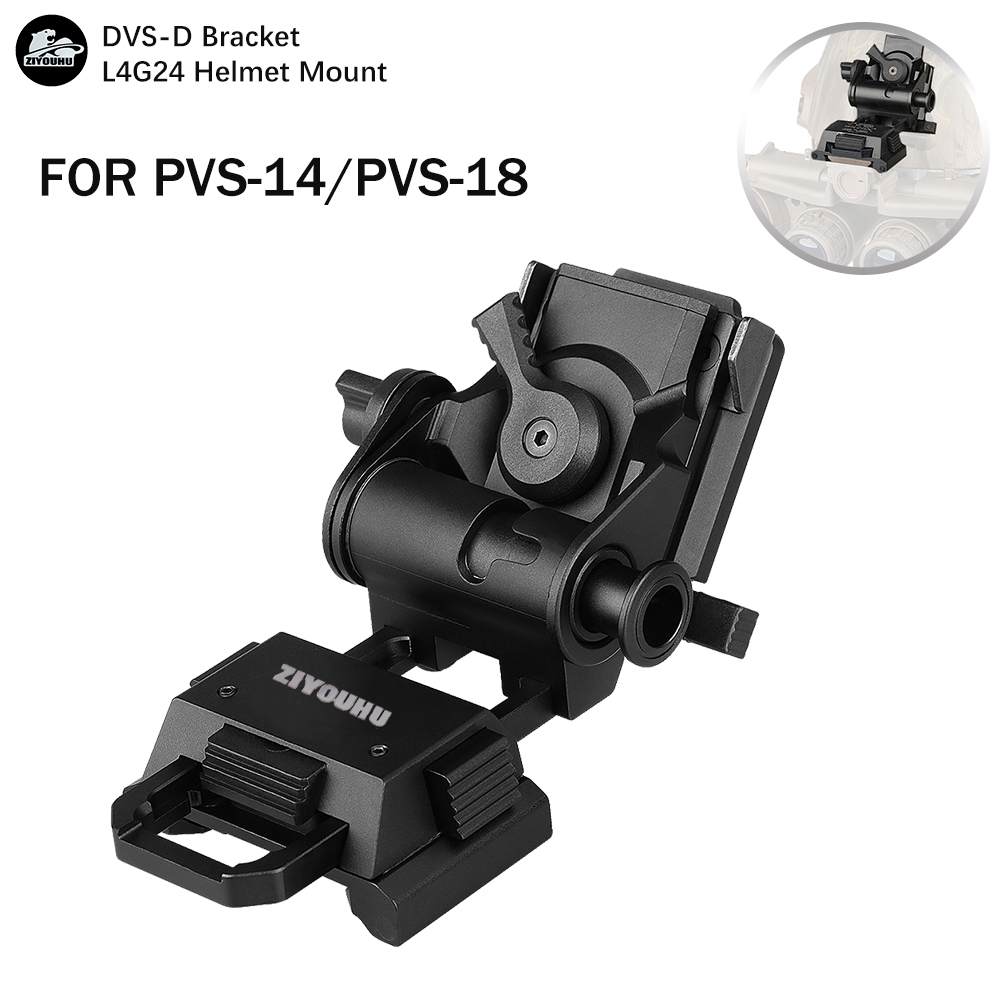 ZIYOUHU DVS-D New NVG Helmet Mount Accessories for L4G24 Dovetail PVS-15, PVS-18 Night Vision Monocular Binoculars Head Mounted full figure