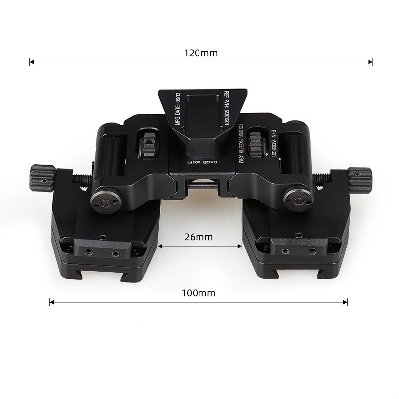 PVS-D G24 Dovetail Metal Bridging Bracket for PVS-14 Night Vision Binoculars NVG Helmet Mount Accessories Quick Disassembly details Picture
