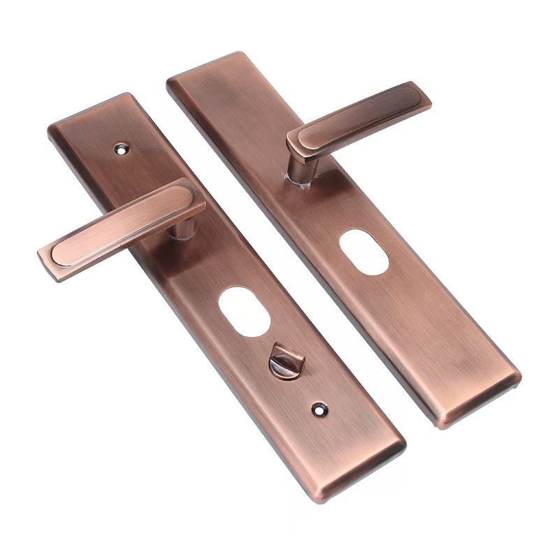 High-Grade Anti-Theft Anti-Prying Red Ancient Multi-Functional Handle Classic Door Handle Lock Door Handle Specification drawing