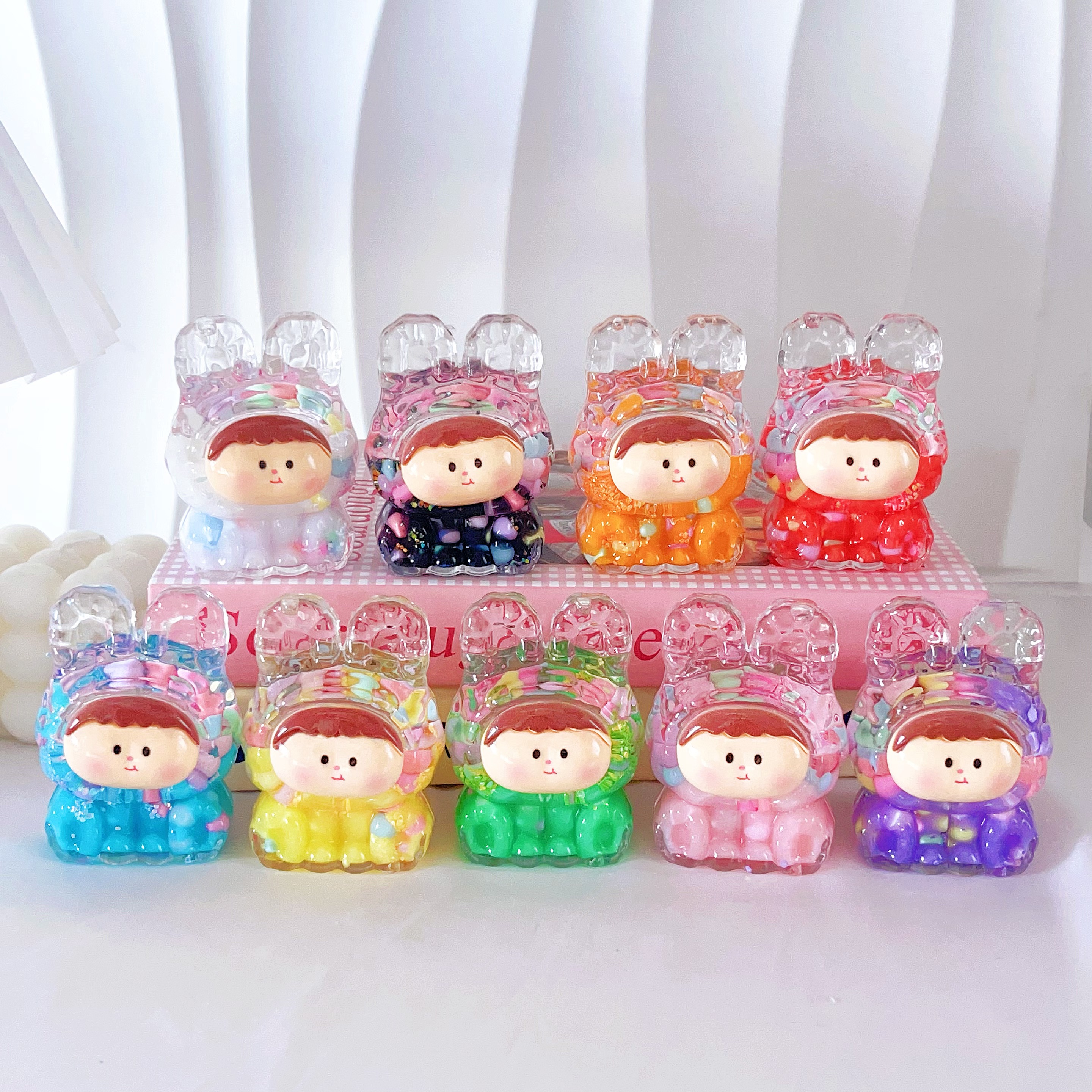 莉莉丝流沙入油摆件立体亚克力卡通可爱盲盒玩具