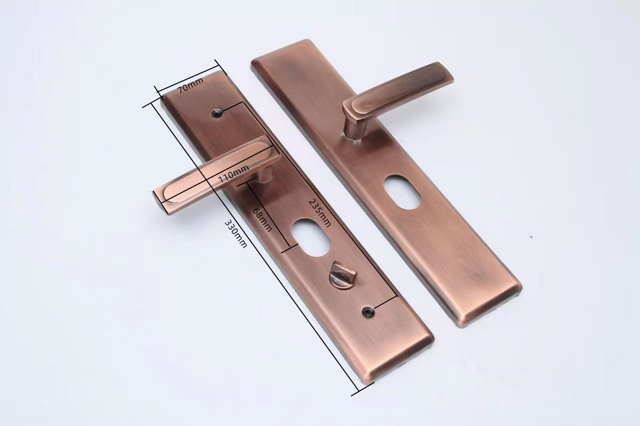 High-Grade Anti-Theft Anti-Prying Red Ancient Multi-Functional Handle Classic Door Handle Lock Door Handle Application Scenario