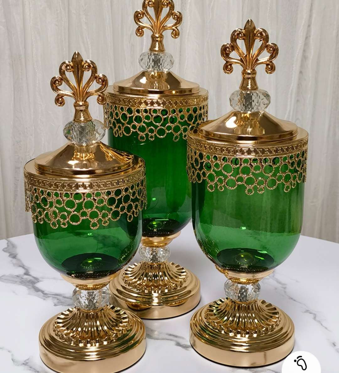 复古风格玻璃花瓶工艺品 烈酒杯套装 香薰炉配件精选 永生花礼品盒 艺术收纳盒工艺品赠品产品图