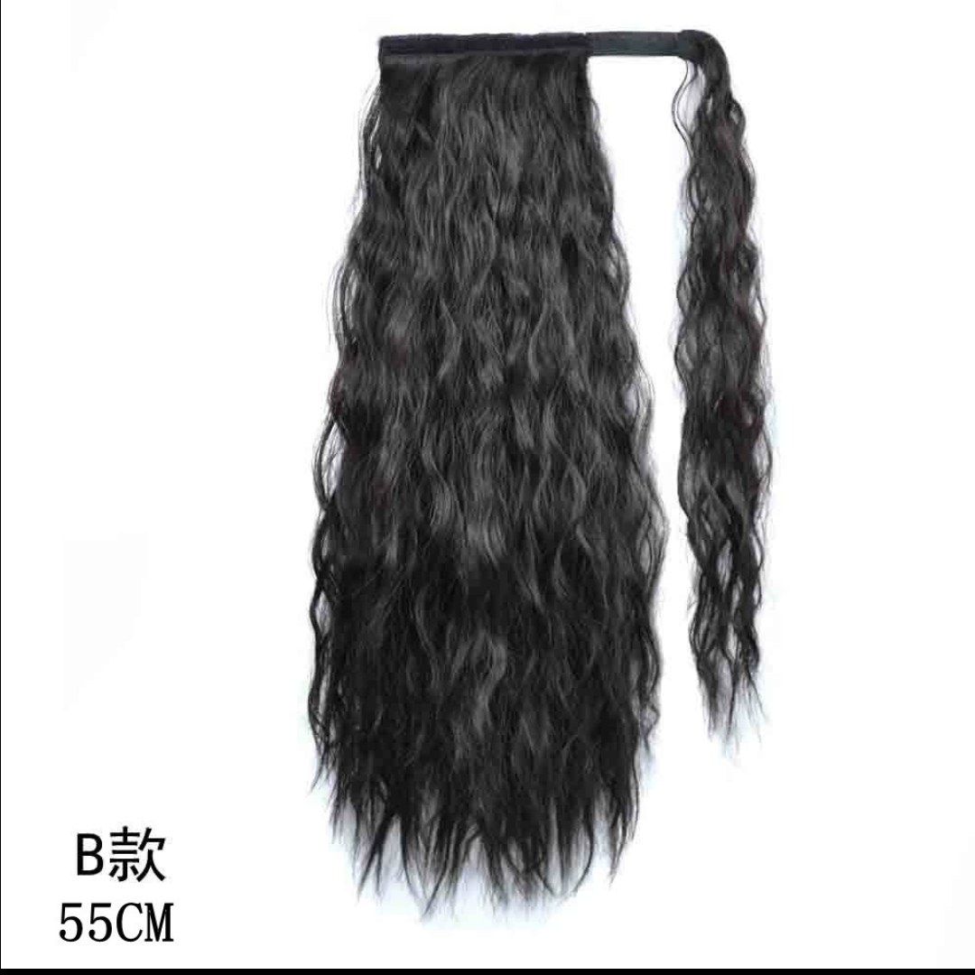 假发长卷发实物图