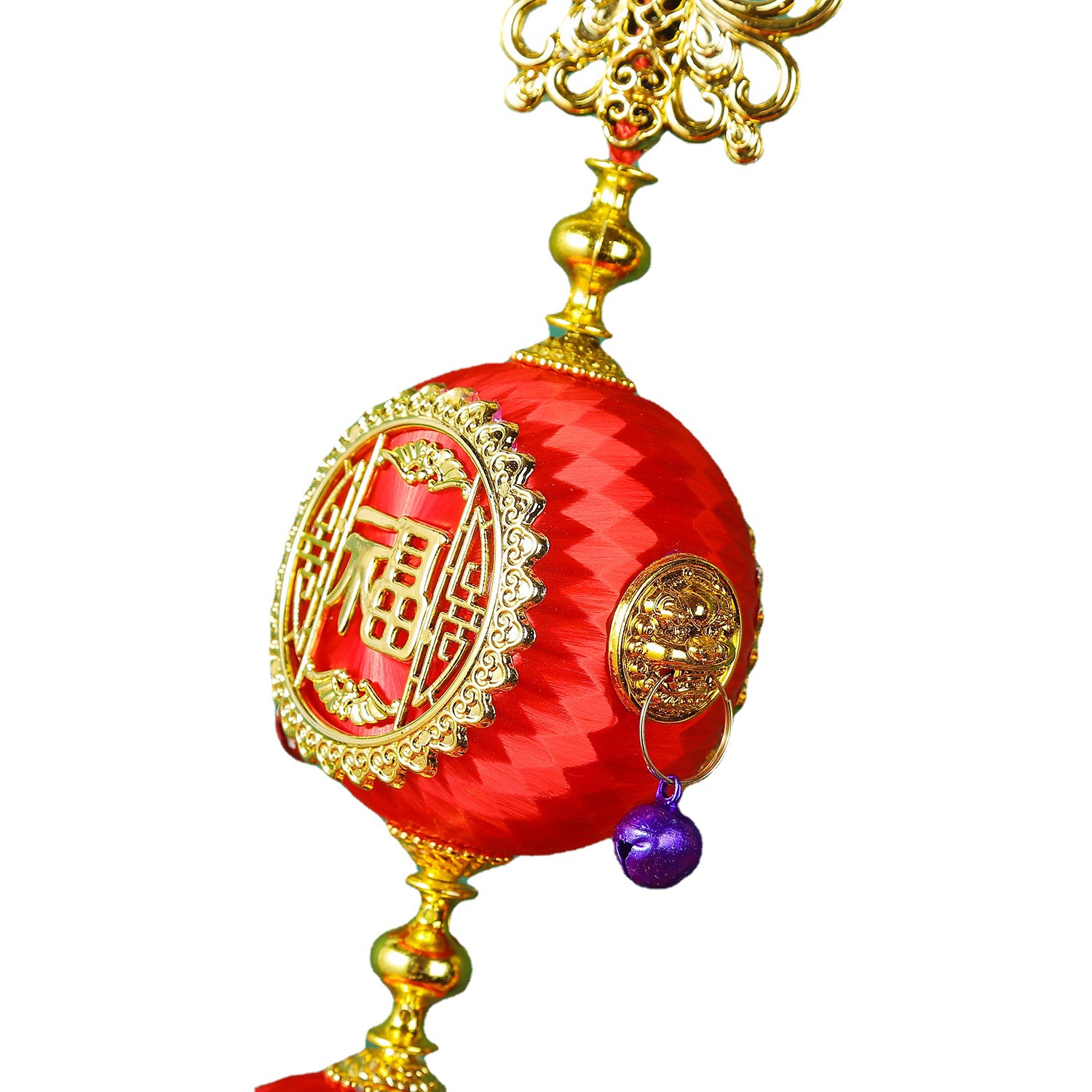 新年七彩鼓系列灯笼串 装饰挂件婚房客厅卧室新房布置装饰用品白底实物图