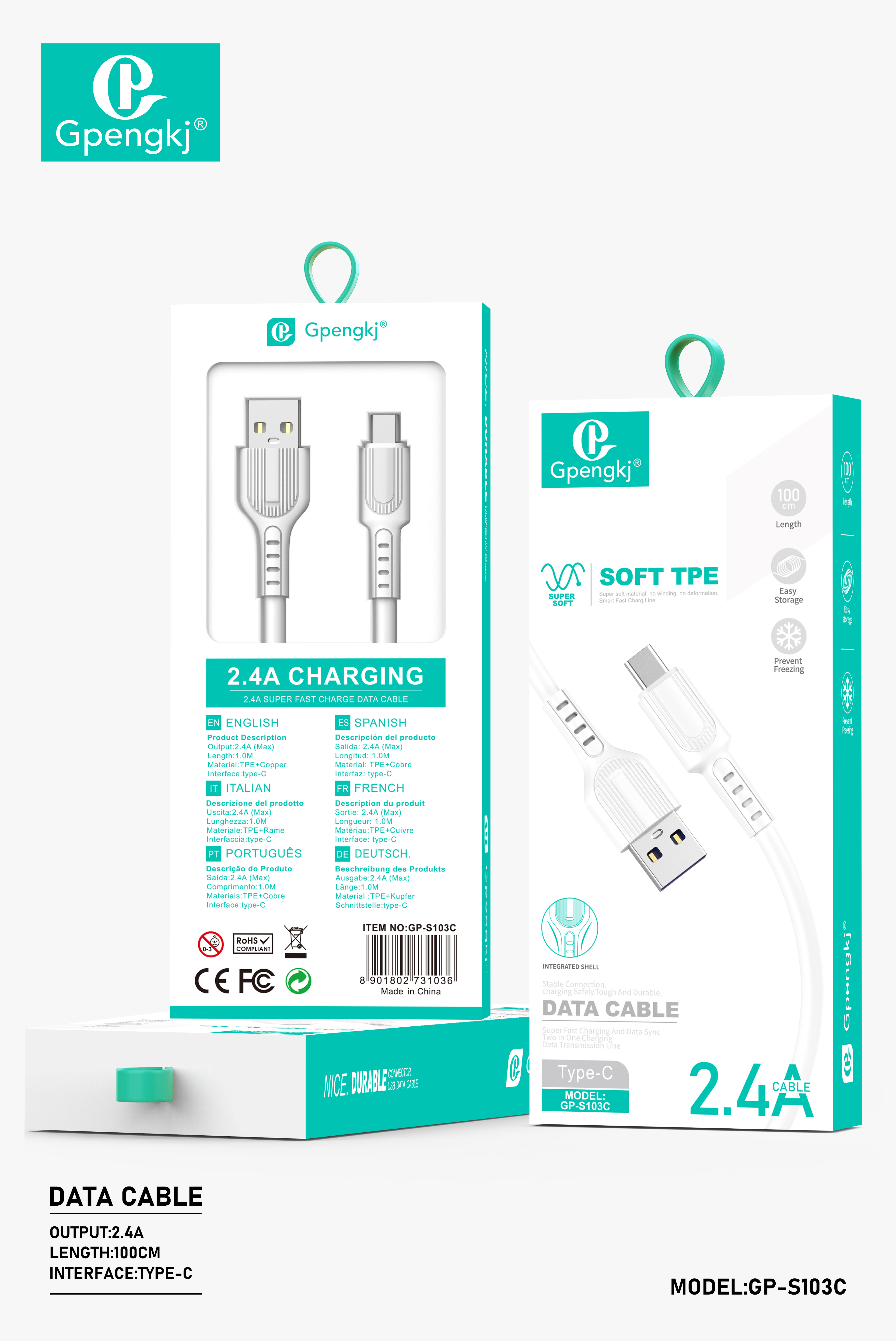 Data Cable Usb Charger Cable Fast Charge Data Cable For Apple Huawei Type-C Android V8 Mobile Phone Line Fast Charge (Price Negotiable)