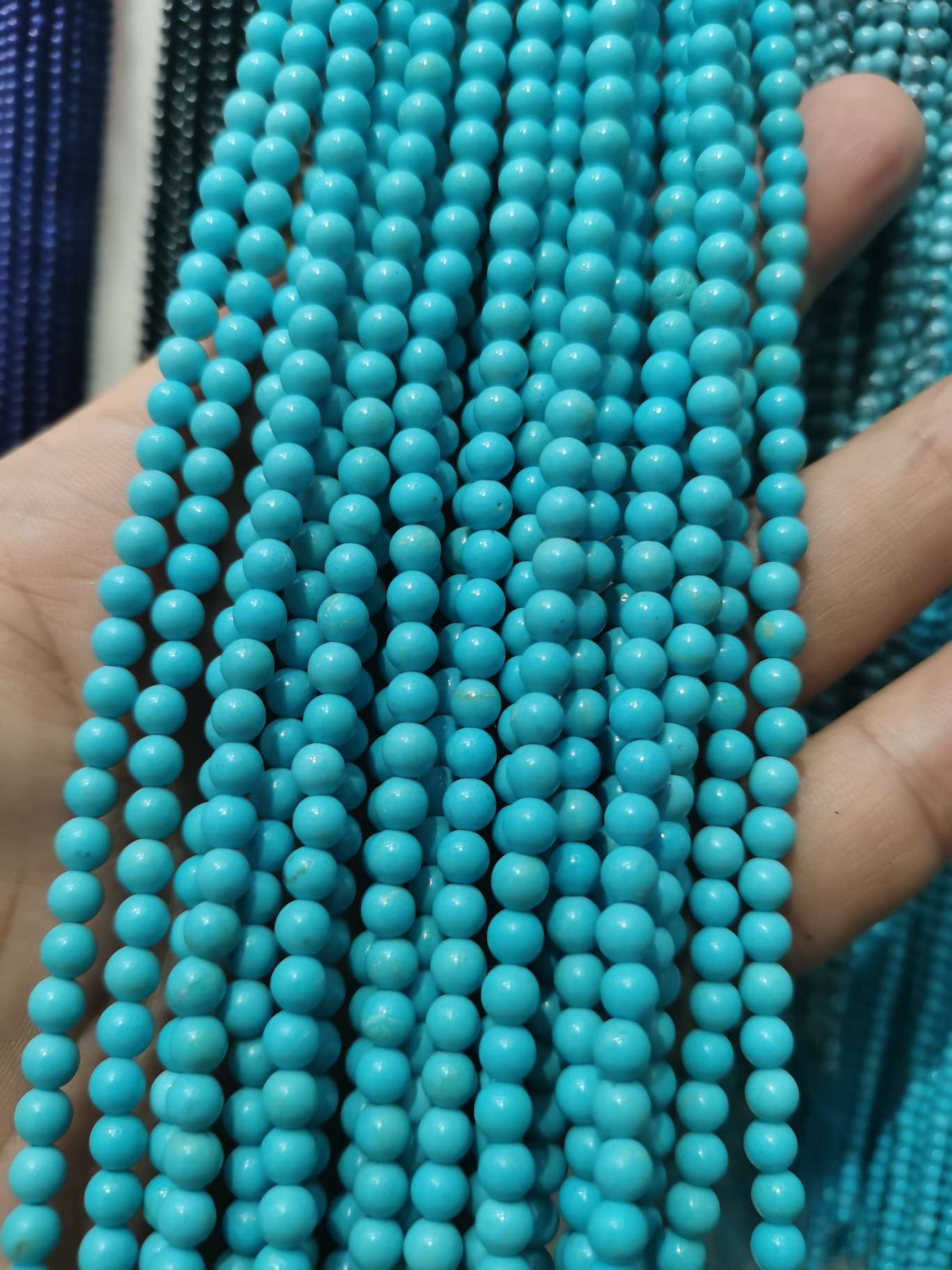 Semi-finished jewelry accessories, glass beads, loose beads, glass beads, bead stringing, DIY handmade jewelry material packs, loose beads, bead bracelet and necklace making accessories