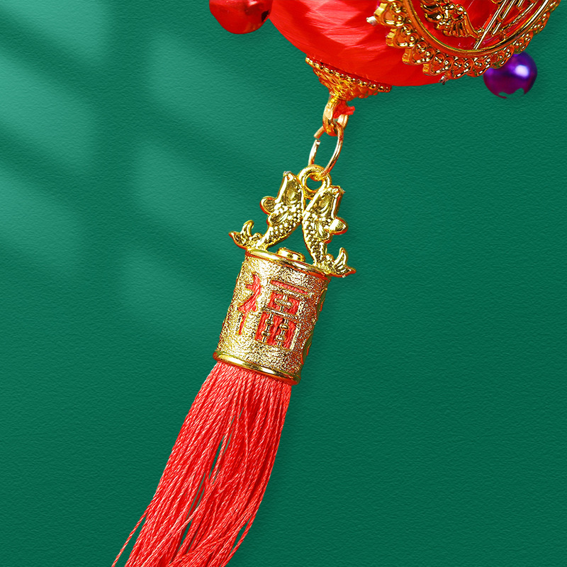 新年七彩鼓系列灯笼串 装饰挂件婚房客厅卧室新房布置装饰用品细节图