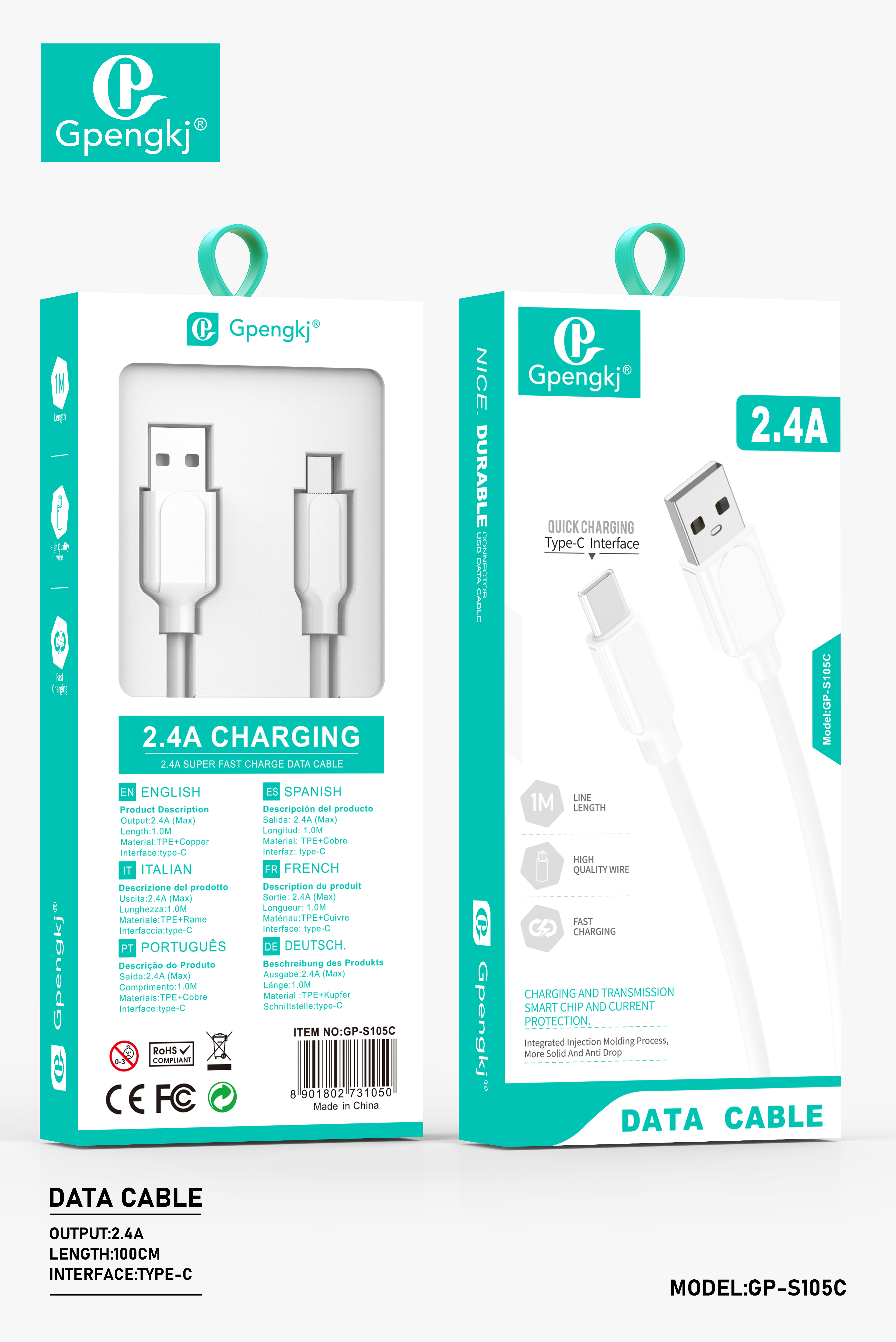 Flash Data Cable Usb Charger Cable Fast Charge Data Cable For Apple Huawei Type-C Android V8 Mobile Phone Cable (Price Negotiable)