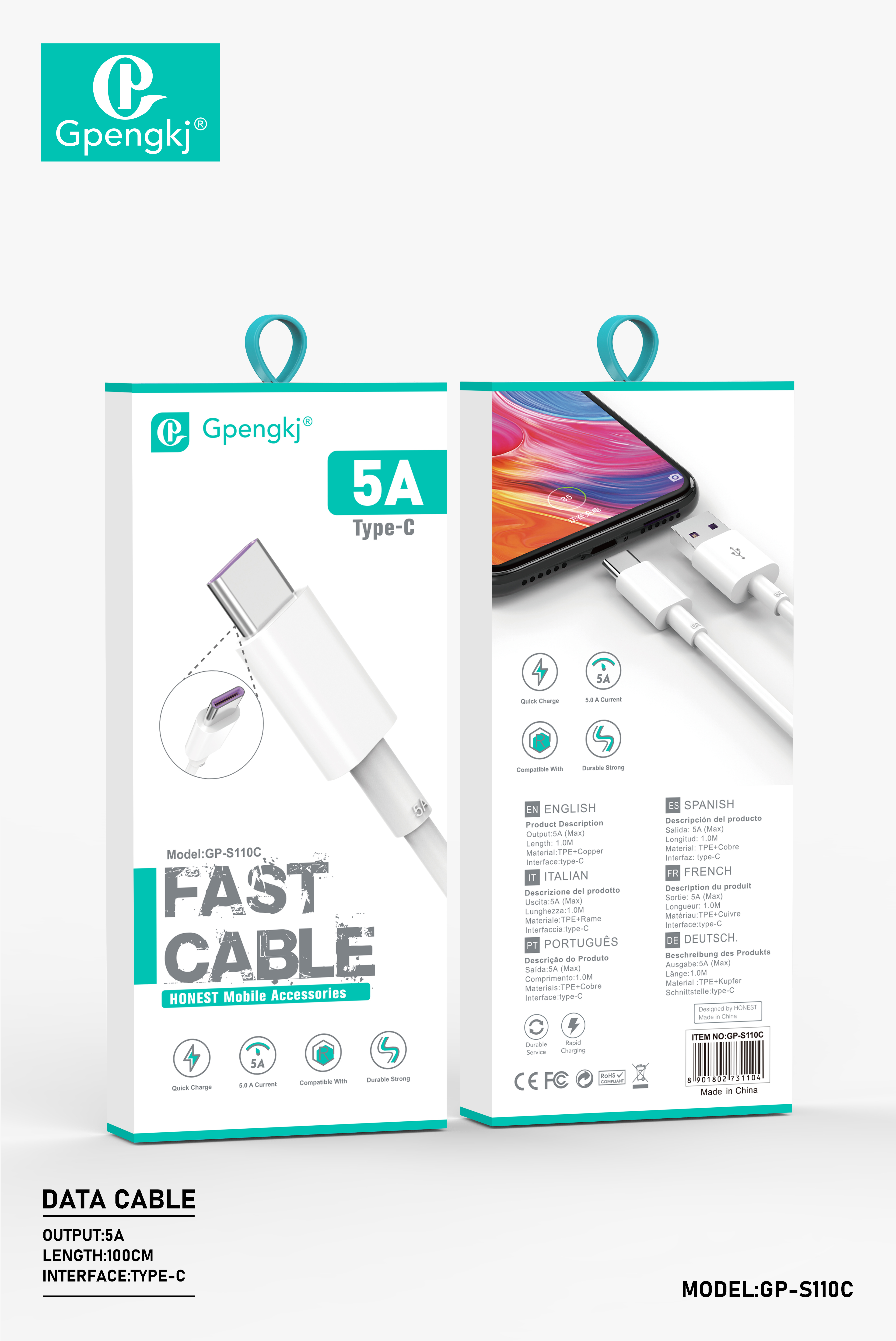 Applicable To Huawei Mate30 Charging Cable 5A Data Cable Huawei Mate30pro Super Fast Charging Typec (Price Negotiable)