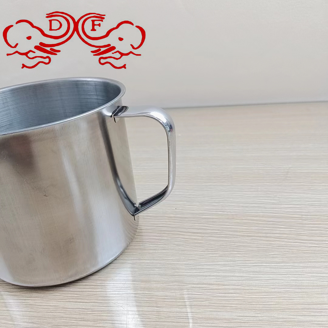 DF68807 stainless steel cup, kindergarten water cup, mouthwash cup, thickened single-layer tea caddy with handle, DF TRADINGHOUSE Application Scenario