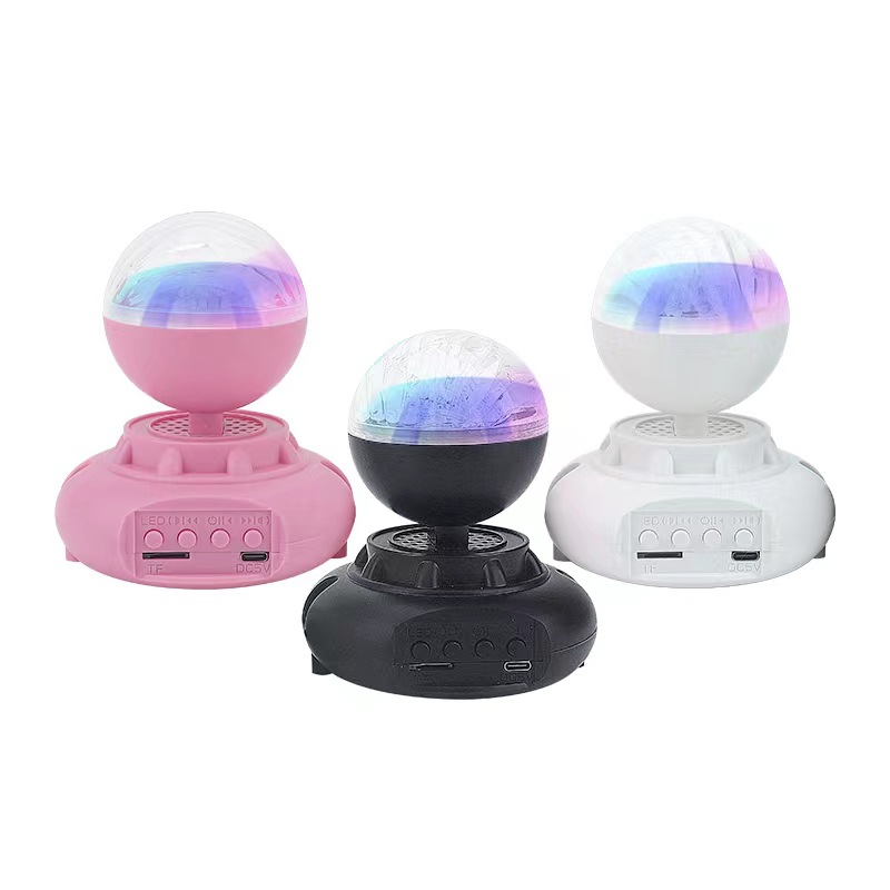 Bluetooth speaker Northern Lights water ripple light speaker seven color light Smart speaker Bluetooth speaker Bluetooth small speaker
