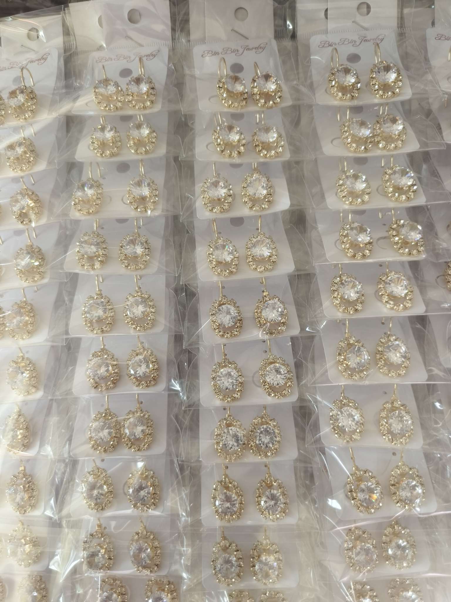 广兴源银925莫桑石耳扣 长项链珍珠新中式饰品 不锈钢圆耳环耳饰 高质量耳扣配件 简约时尚耐用细节图
