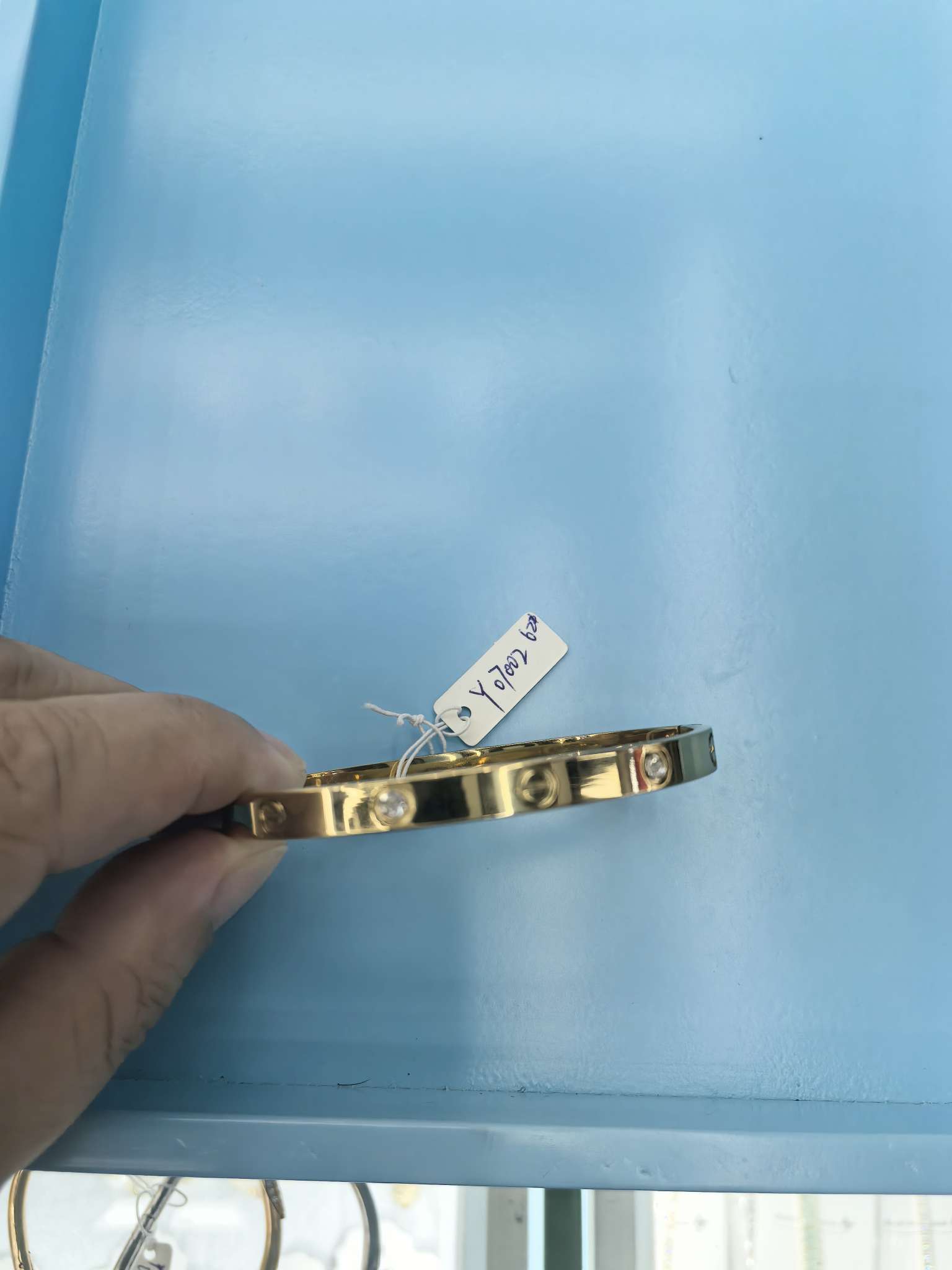 沙金银色钛钢手镯 高级感饰品 手饰 独特设计 不锈钢手镯 高质量耐磨耐腐蚀手镯不锈钢手镯图