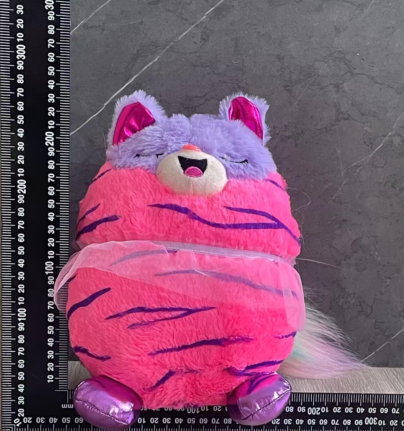 Simulated kitten dolls, lightning blue cat tie, yellow cat, electric piano, green cat, gilded rose red cat and many other colors of plush toys, dolls, small animal plush toys pic 12