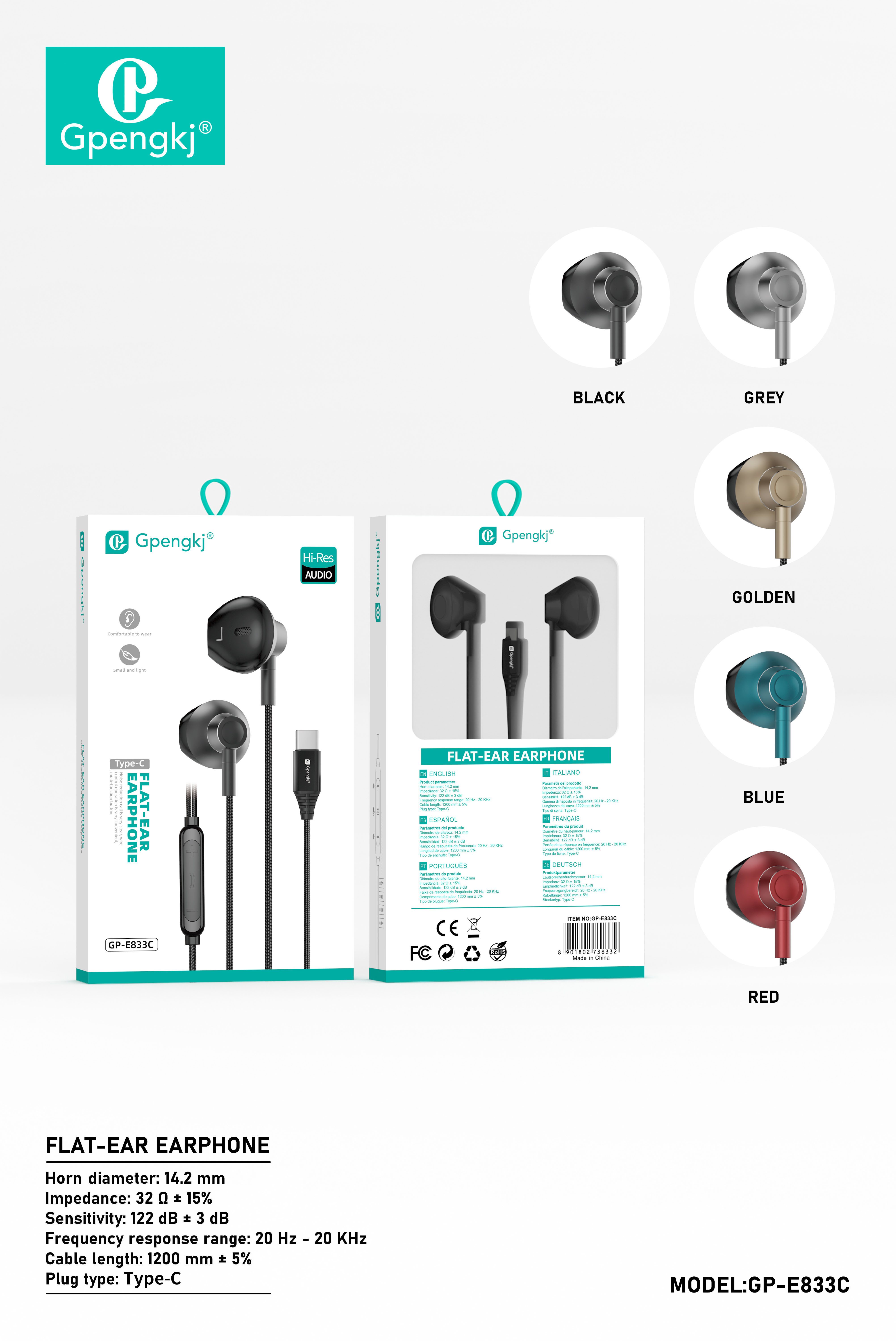 Apple Type-C 3.5Mm Multi-Interface Metal Earphones In-Ear Heavy Bass Band Michael Phone (Price Negotiable)