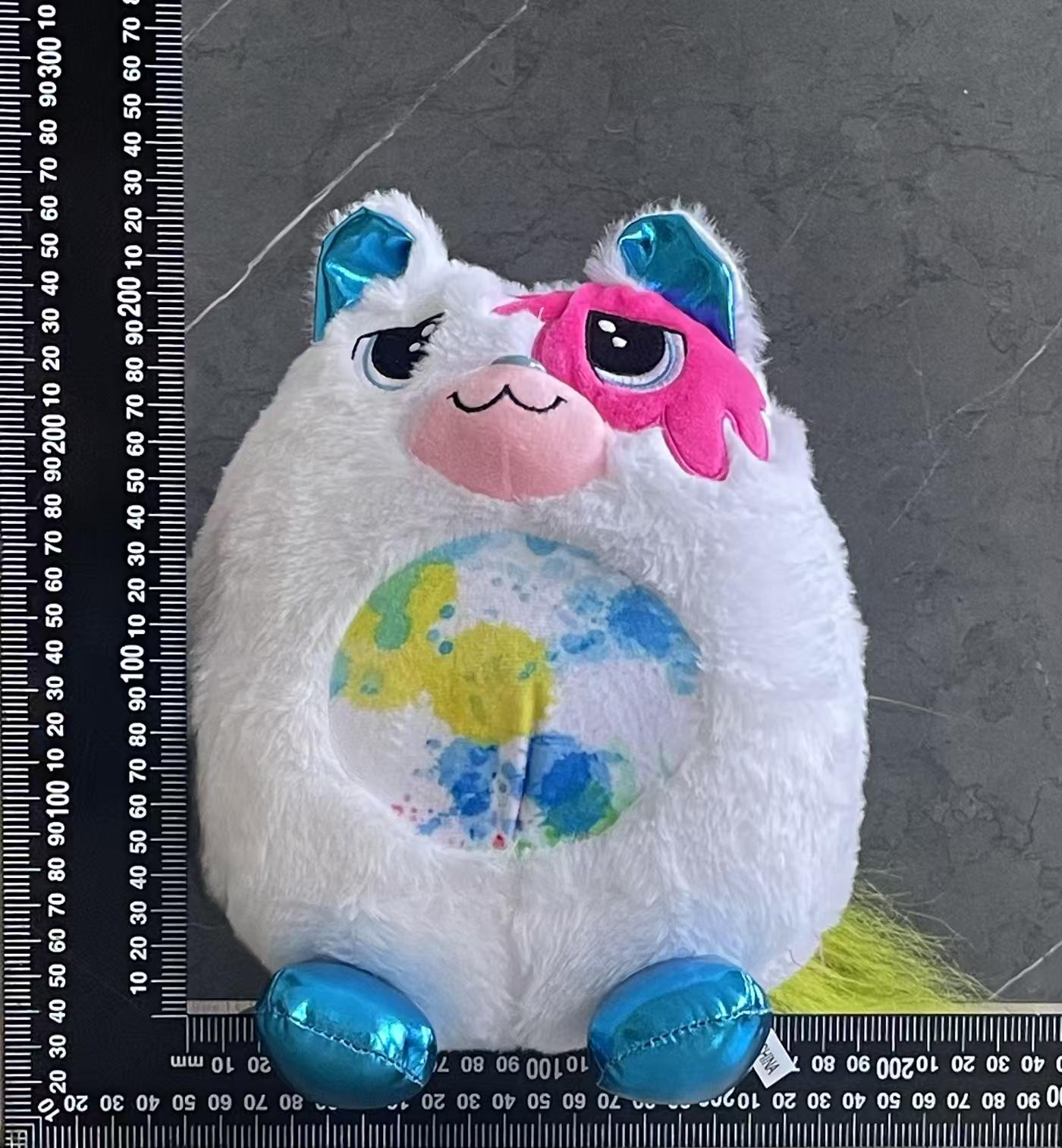 Simulated kitten dolls, lightning blue cat tie, yellow cat, electric piano, green cat, gilded rose red cat and many other colors of plush toys, dolls, small animal plush toys pic 5