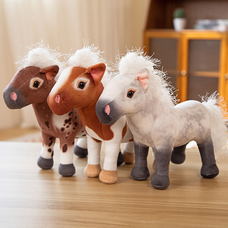 Simulated little horse plush toys, little horse dolls, kindergarten baby cloth dolls, photography teaching props Application Scenario
