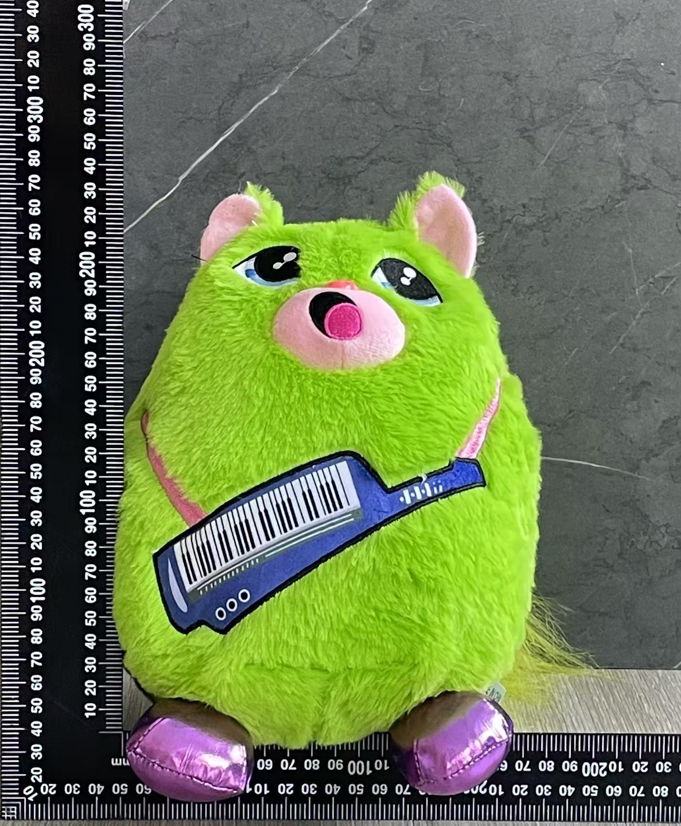 Simulated kitten dolls, lightning blue cat tie, yellow cat, electric piano, green cat, gilded rose red cat and many other colors of plush toys, dolls, small animal plush toys pic 10