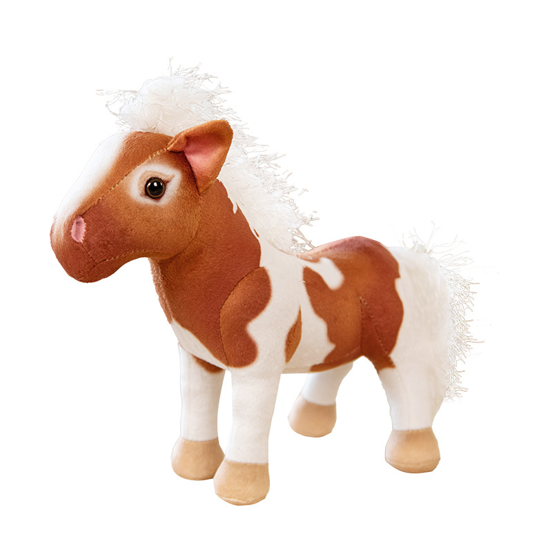 Simulated little horse plush toys, little horse dolls, kindergarten baby cloth dolls, photography teaching props pic 8