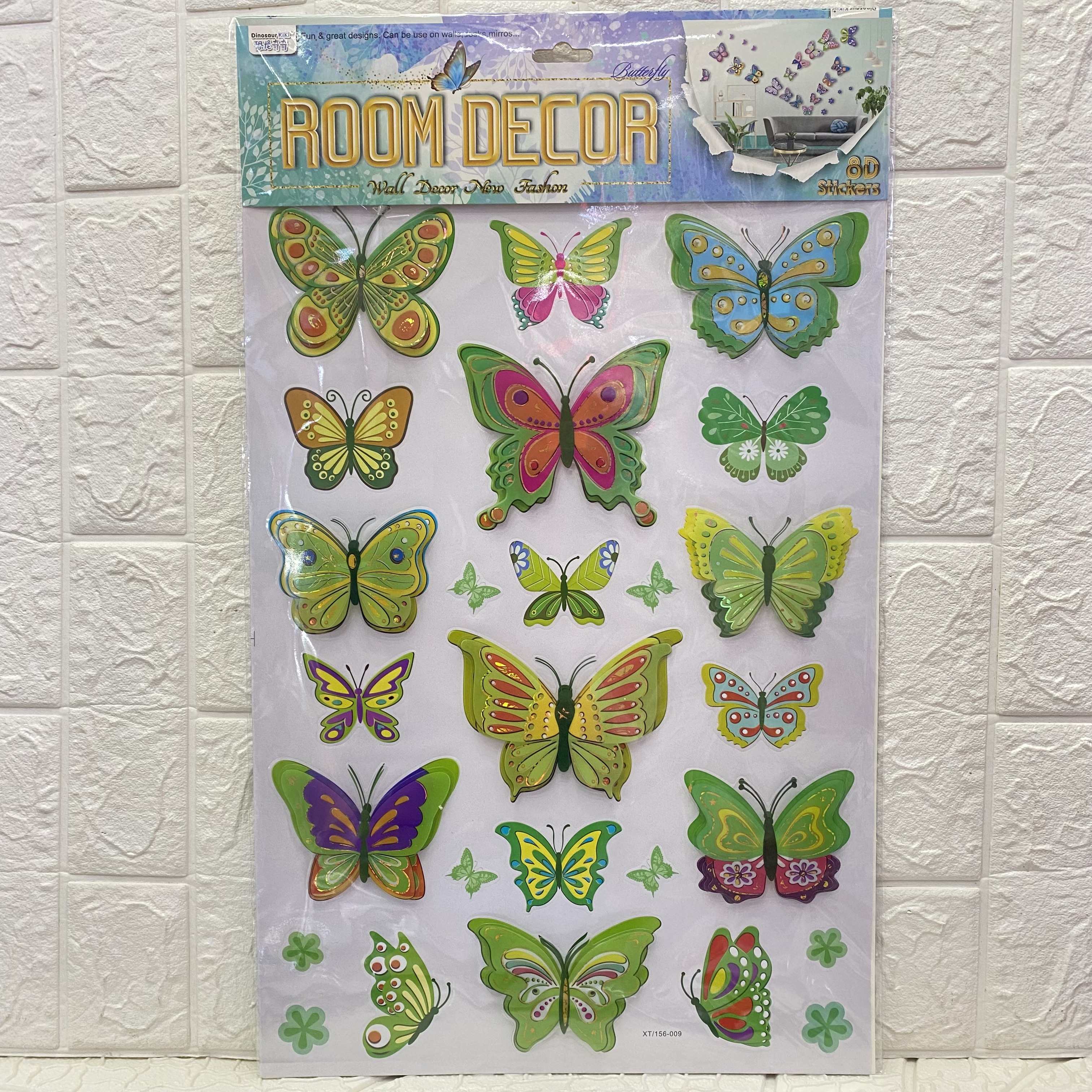8D Three-dimensional Butterfly wall stickers, 8D three-dimensional layered wall stickers, 12 types of living room wall decoration wall stickers Application Scenario