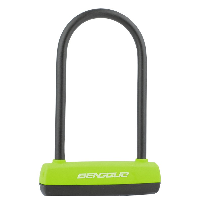 0521 Bicycle U-shaped lock Silicone lock Electric bike Double Opening Thickened and hardened anti-shear lock Motorcycle anti-theft lock U-shaped double opening lock Item Picture