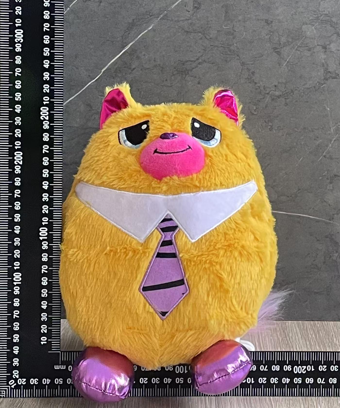 Simulated kitten dolls, lightning blue cat tie, yellow cat, electric piano, green cat, gilded rose red cat and many other colors of plush toys, dolls, small animal plush toys pic 13