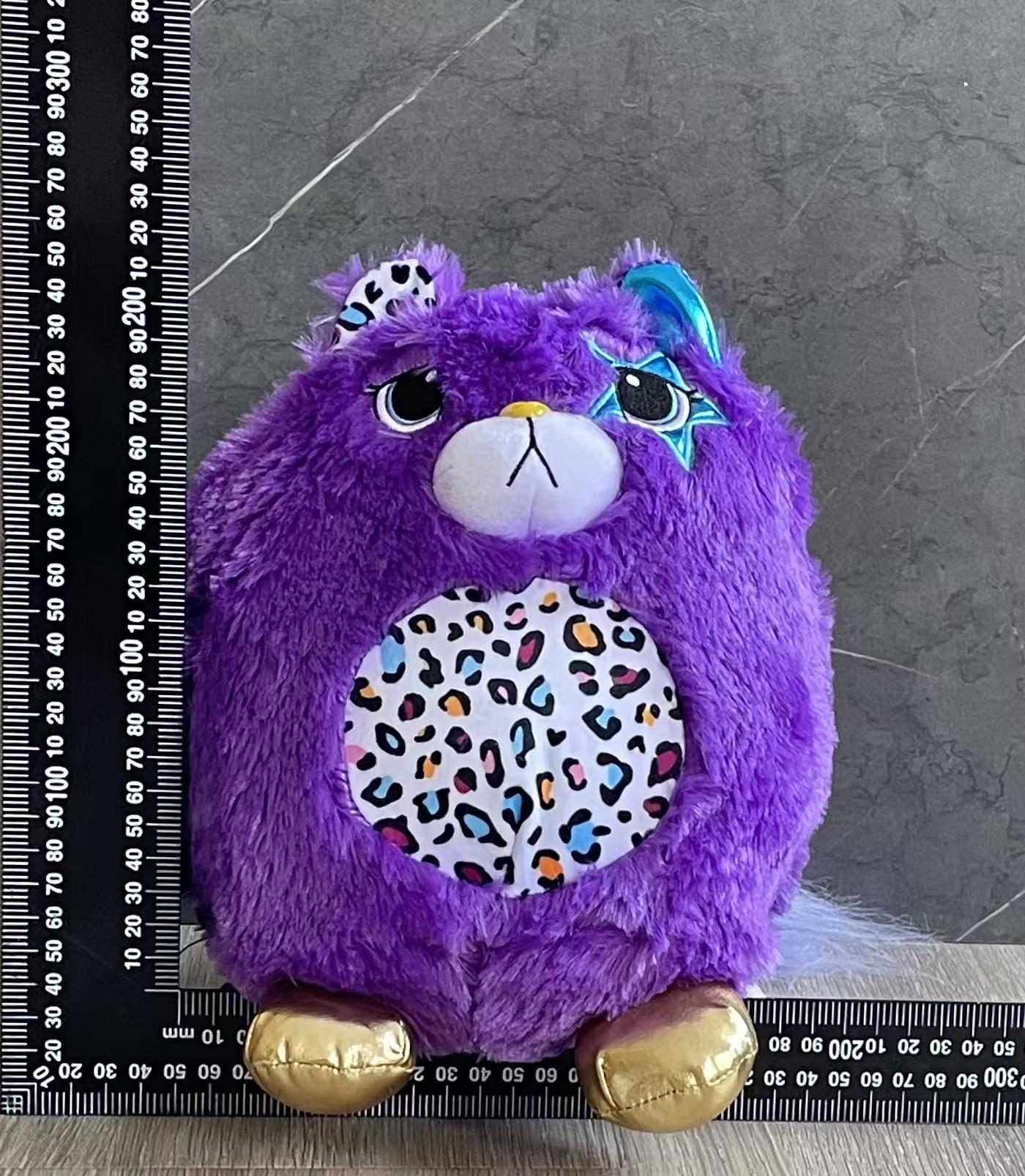 Simulated kitten dolls, lightning blue cat tie, yellow cat, electric piano, green cat, gilded rose red cat and many other colors of plush toys, dolls, small animal plush toys pic 8