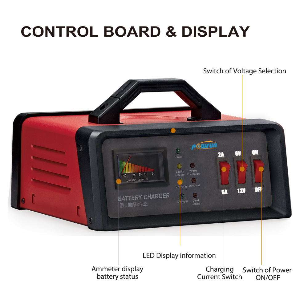 蓄电池电源电瓶 充电器6V12V2A6A野外移动电源 环保耐用 电动车锂电池 高效稳定电力供应详情图2