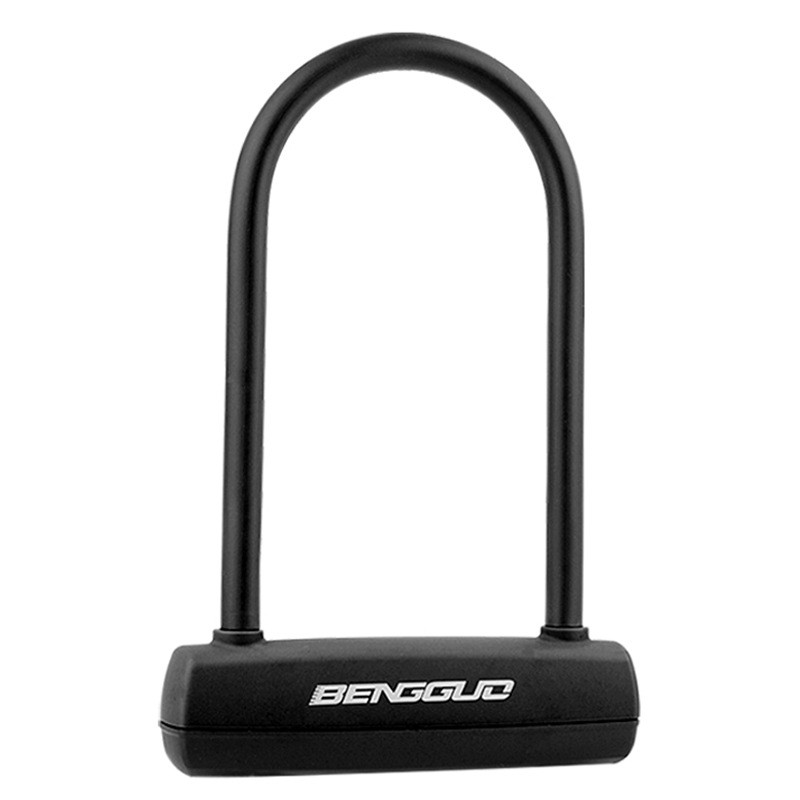 0521 Bicycle U-shaped lock Silicone lock Electric bike Double Opening Thickened and hardened anti-shear lock Motorcycle anti-theft lock U-shaped double opening lock