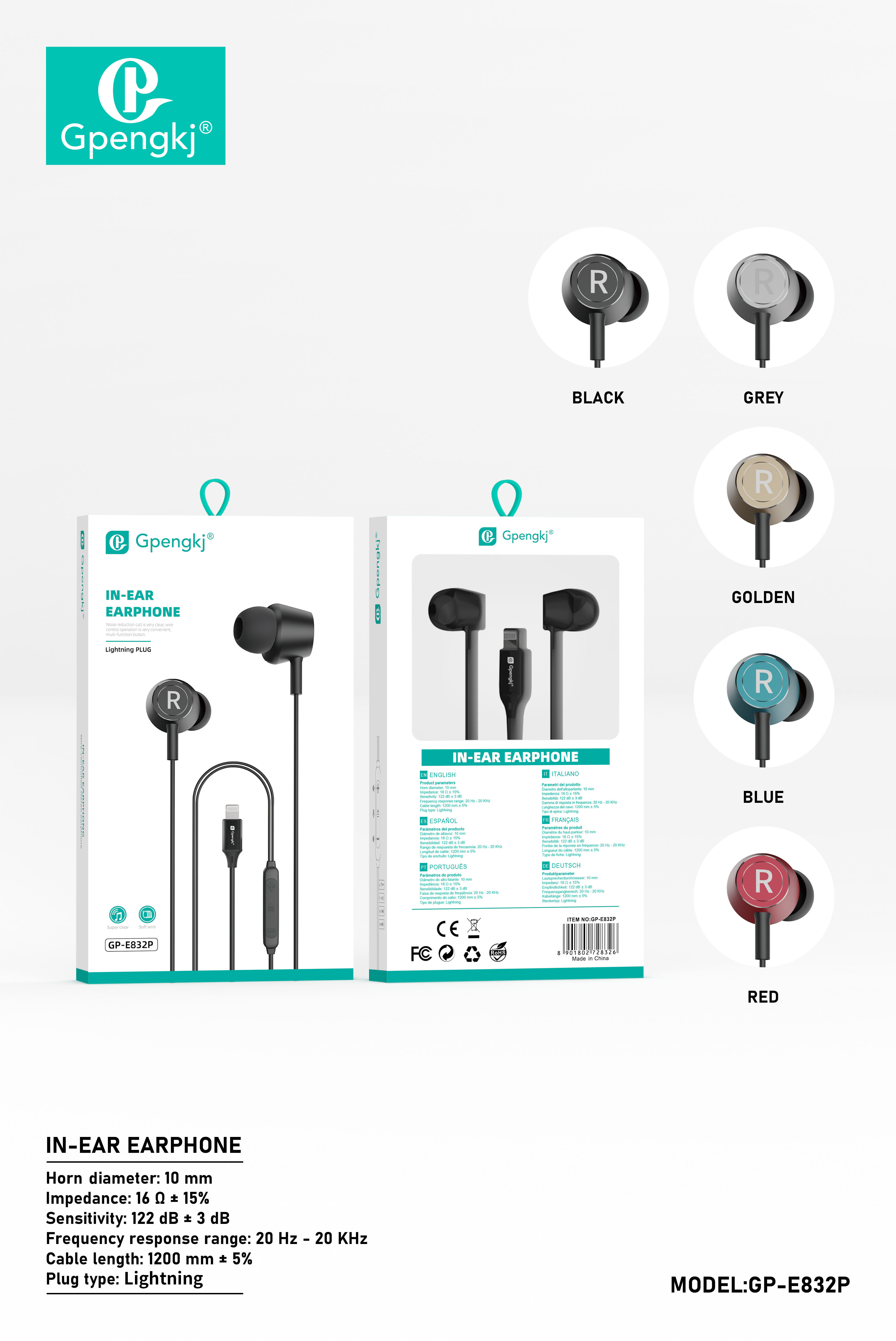 Apple Type-C Interface In-Ear Metal Heavy Bass Singing With Microphone Mobile Phone Earbuds Computer Sports Universal (Price Negotiable) details Picture