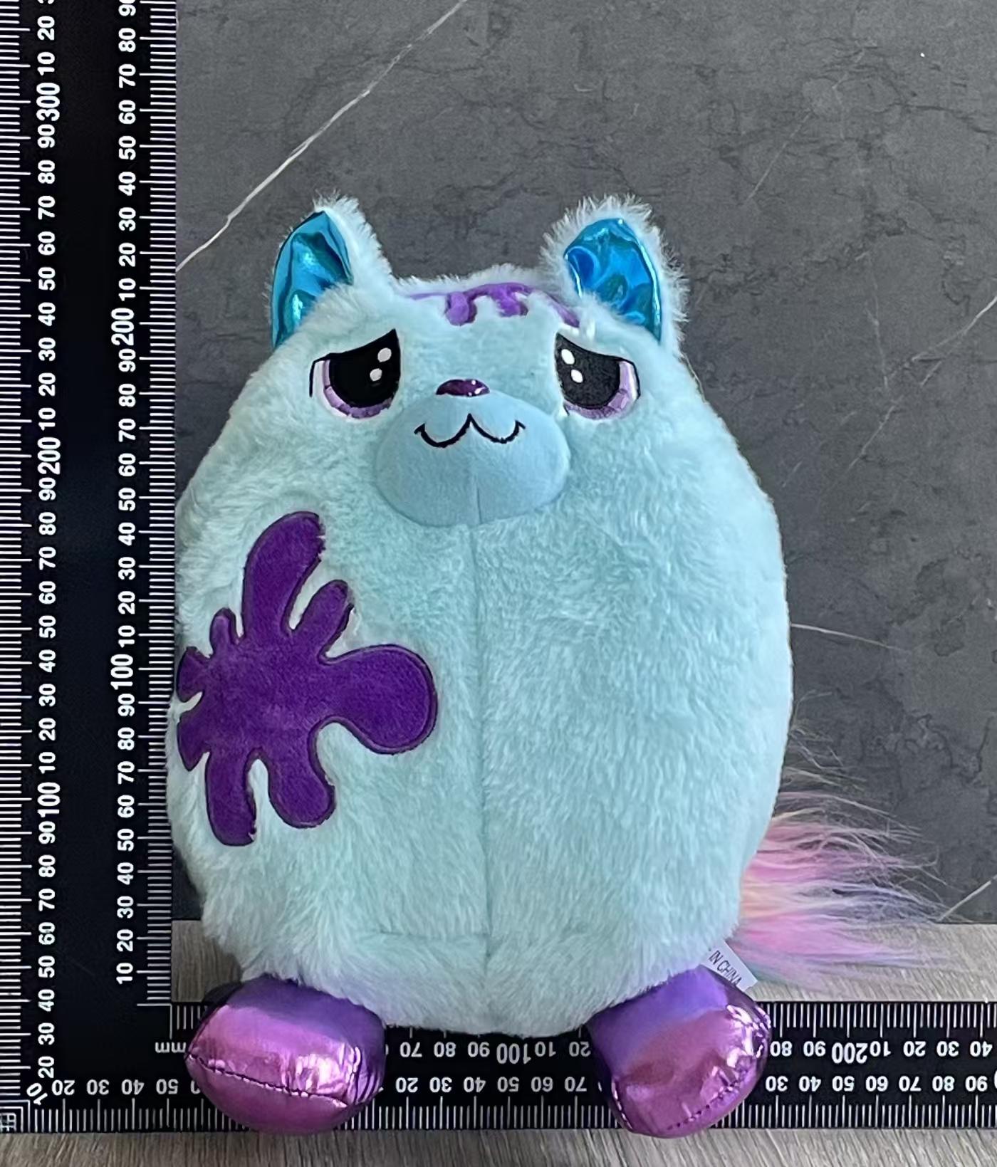 Simulated kitten dolls, lightning blue cat tie, yellow cat, electric piano, green cat, gilded rose red cat and many other colors of plush toys, dolls, small animal plush toys pic 9