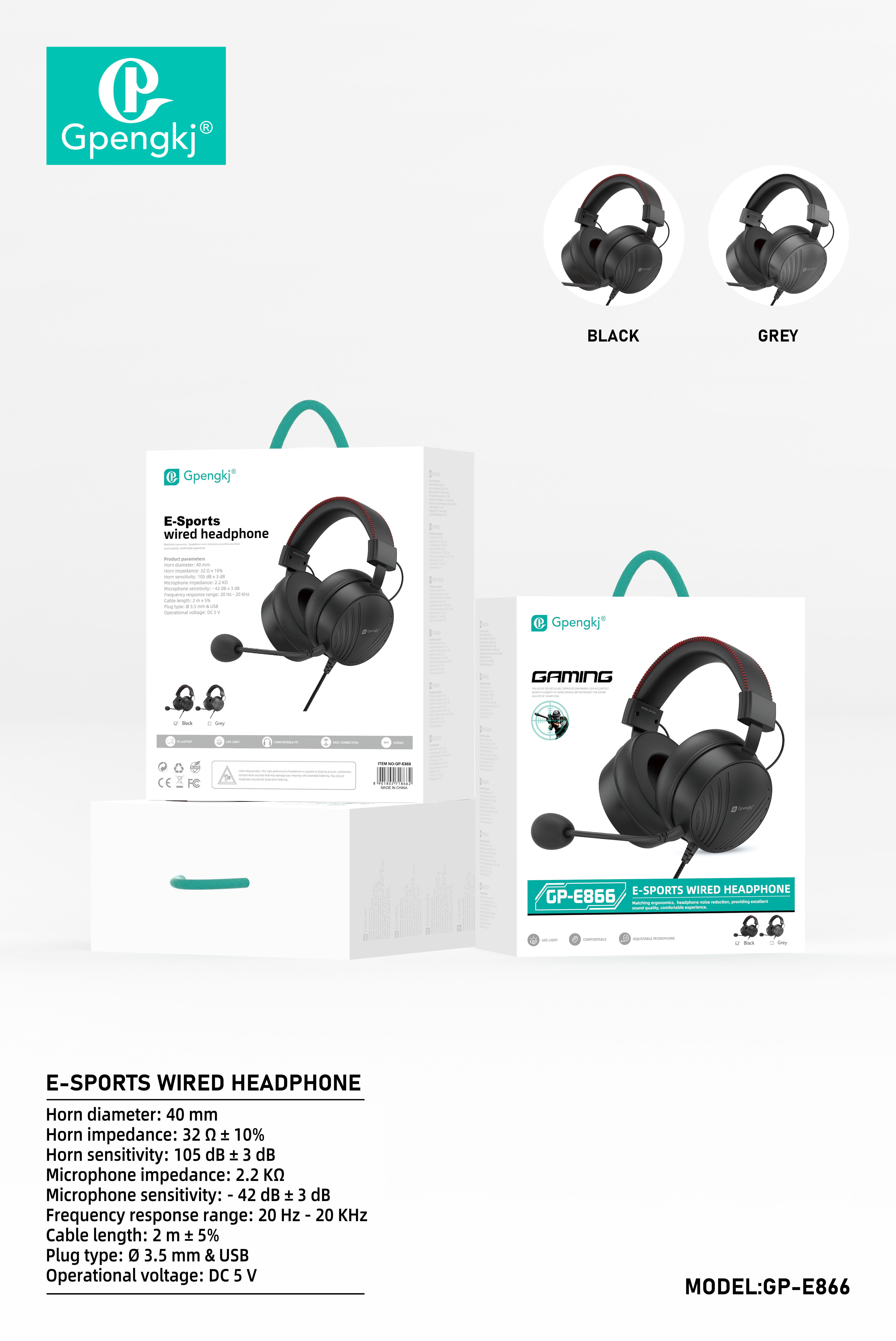 Headsets Gaming Esports Headsets Eat Chicken Heavy Bass Wired Dryness Reducing Light Usb Desktop Computer (Price Negotiable)