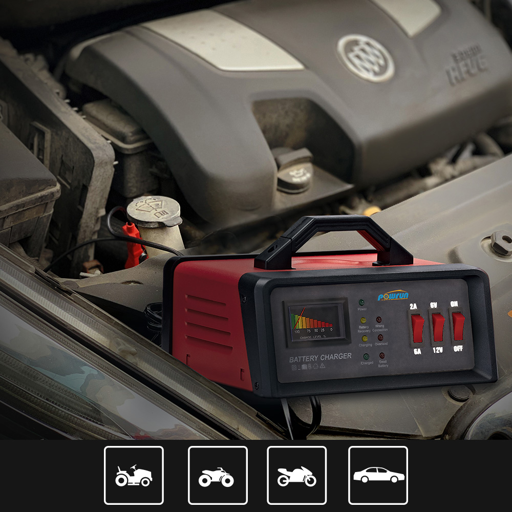 蓄电池电源电瓶 充电器6V12V2A6A野外移动电源 环保耐用 电动车锂电池 高效稳定电力供应详情图4