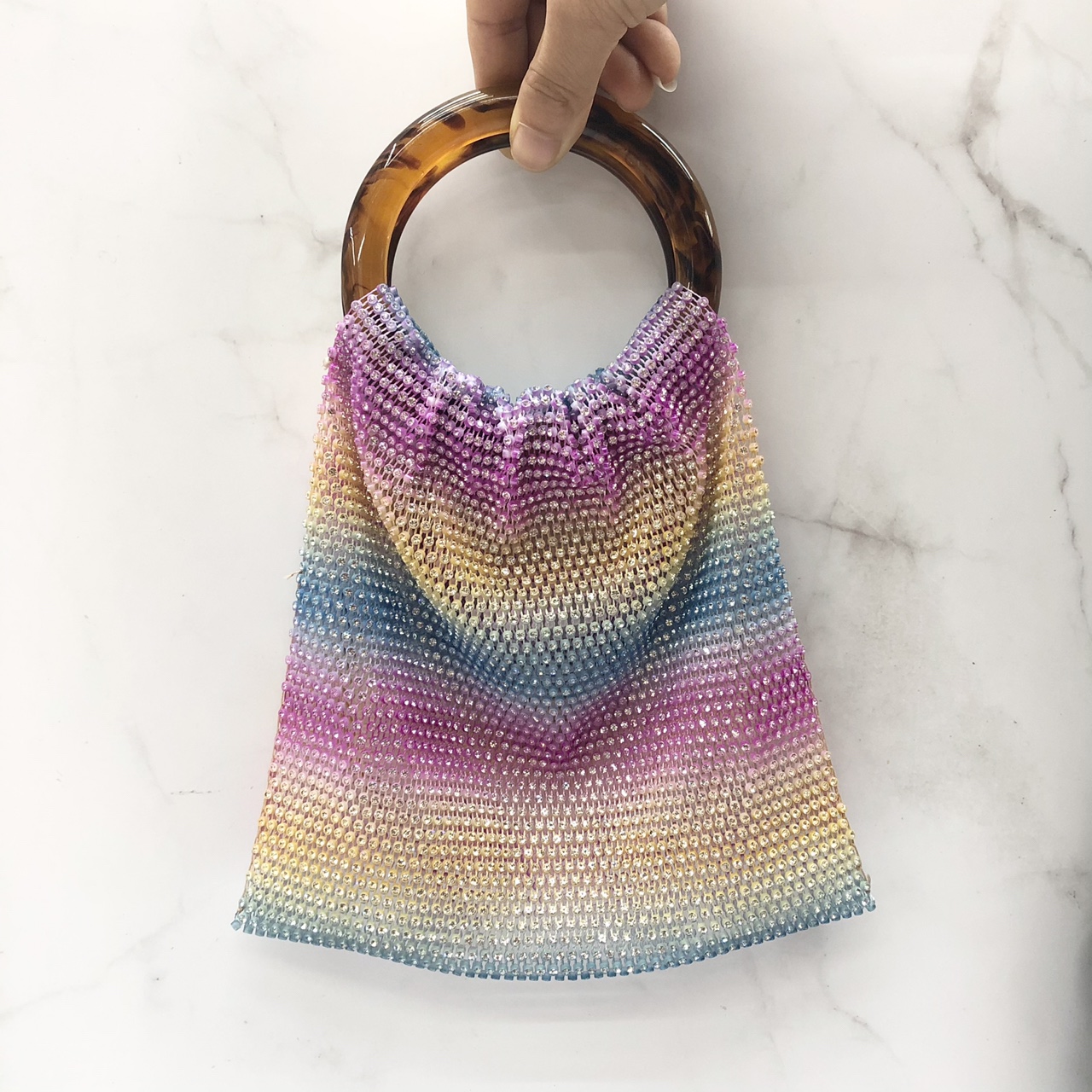 日系春夏新品潮流女包亮钻迷你手提小包2细节图