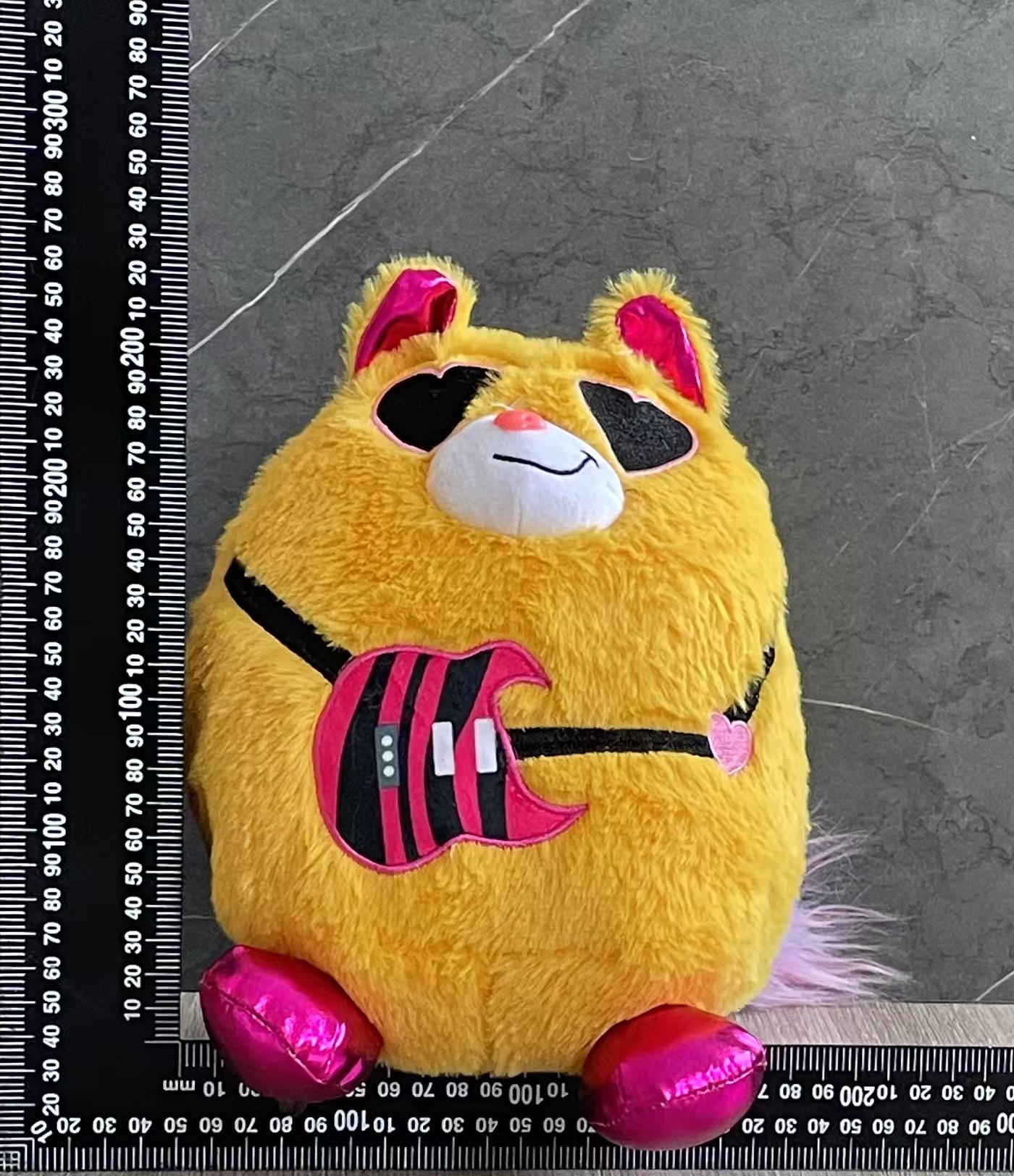 Simulated kitten dolls, lightning blue cat tie, yellow cat, electric piano, green cat, gilded rose red cat and many other colors of plush toys, dolls, small animal plush toys pic 6