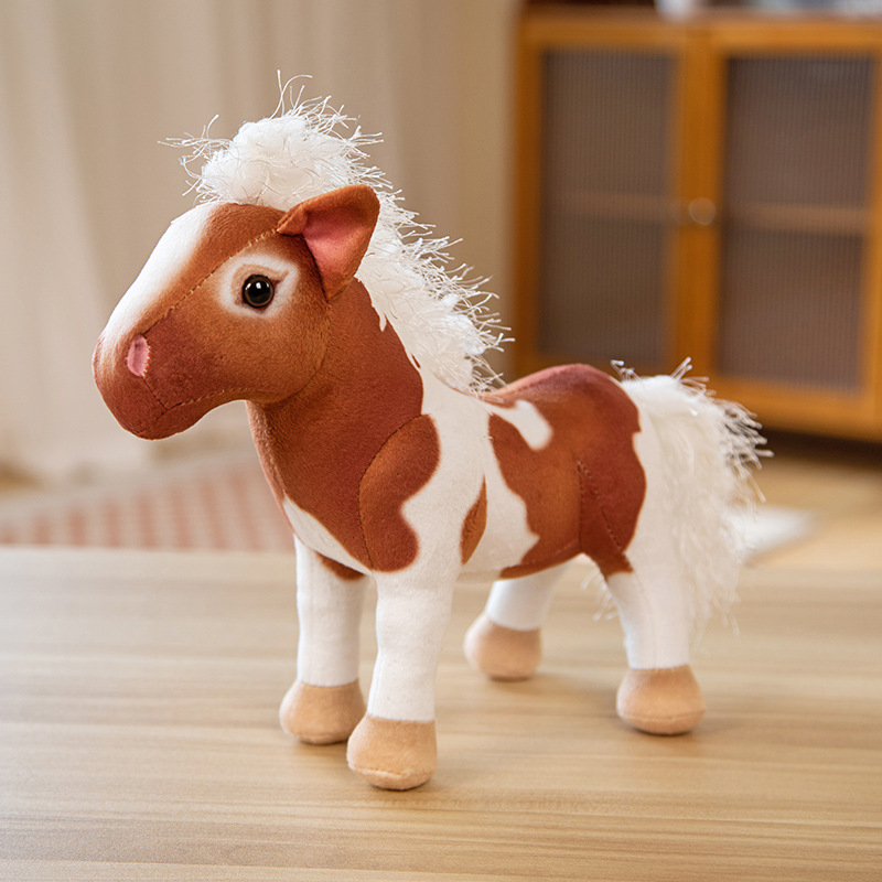 Simulated little horse plush toys, little horse dolls, kindergarten baby cloth dolls, photography teaching props pic 4