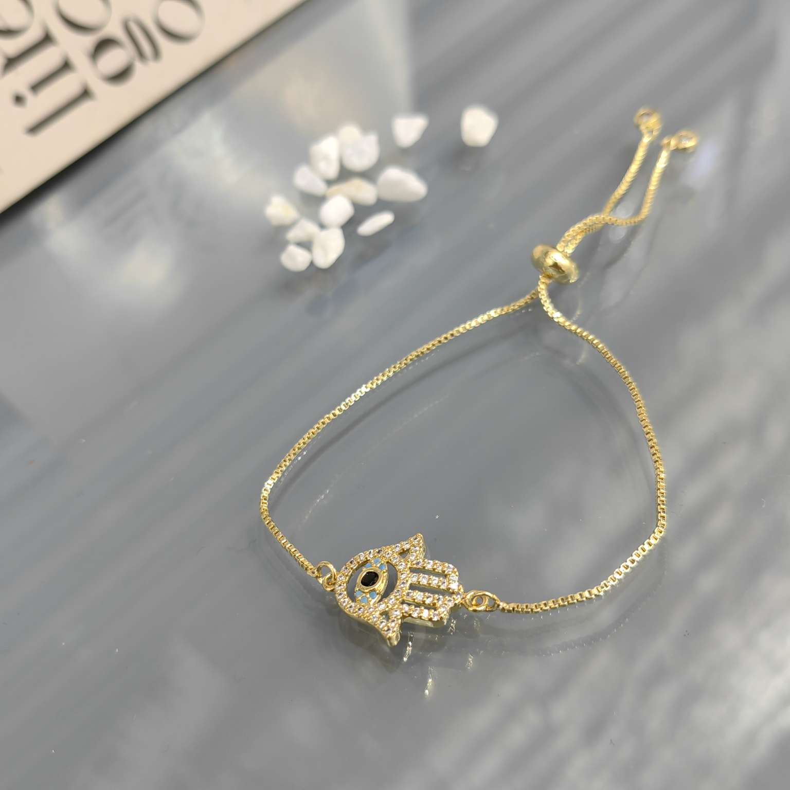 珍珠手链朱砂手串 高档手饰精致手链时尚饰品女士手饰礼品装饰品铜锆石抽拉金色白k流行经典爆款网红经典时尚复古法式欧美日韩火详情图16