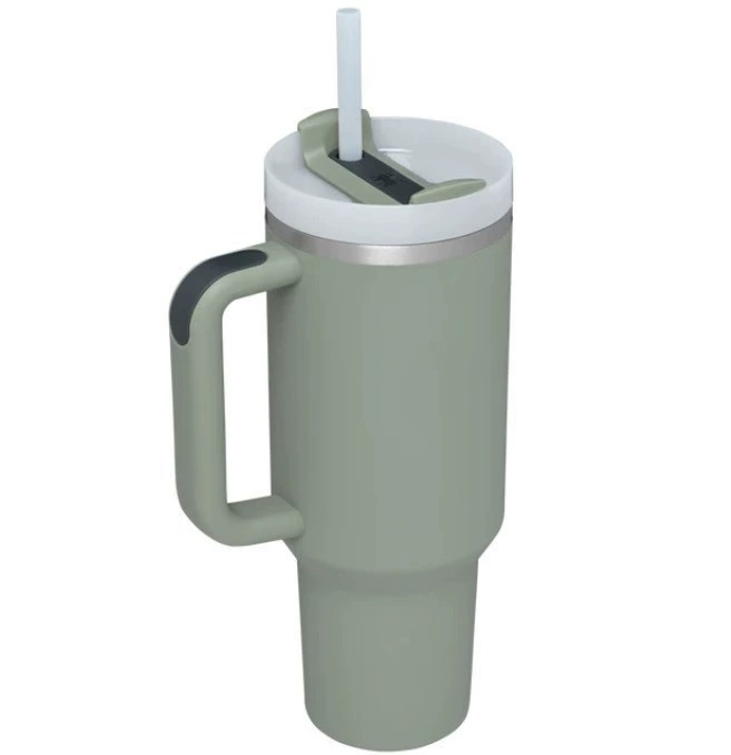 S98-YHSQ7451 Cross-border stainless Steel second-generation 40oz handle cup, 304 car cup, vacuum double-layer portable straw, insulated ice cup Specification image
