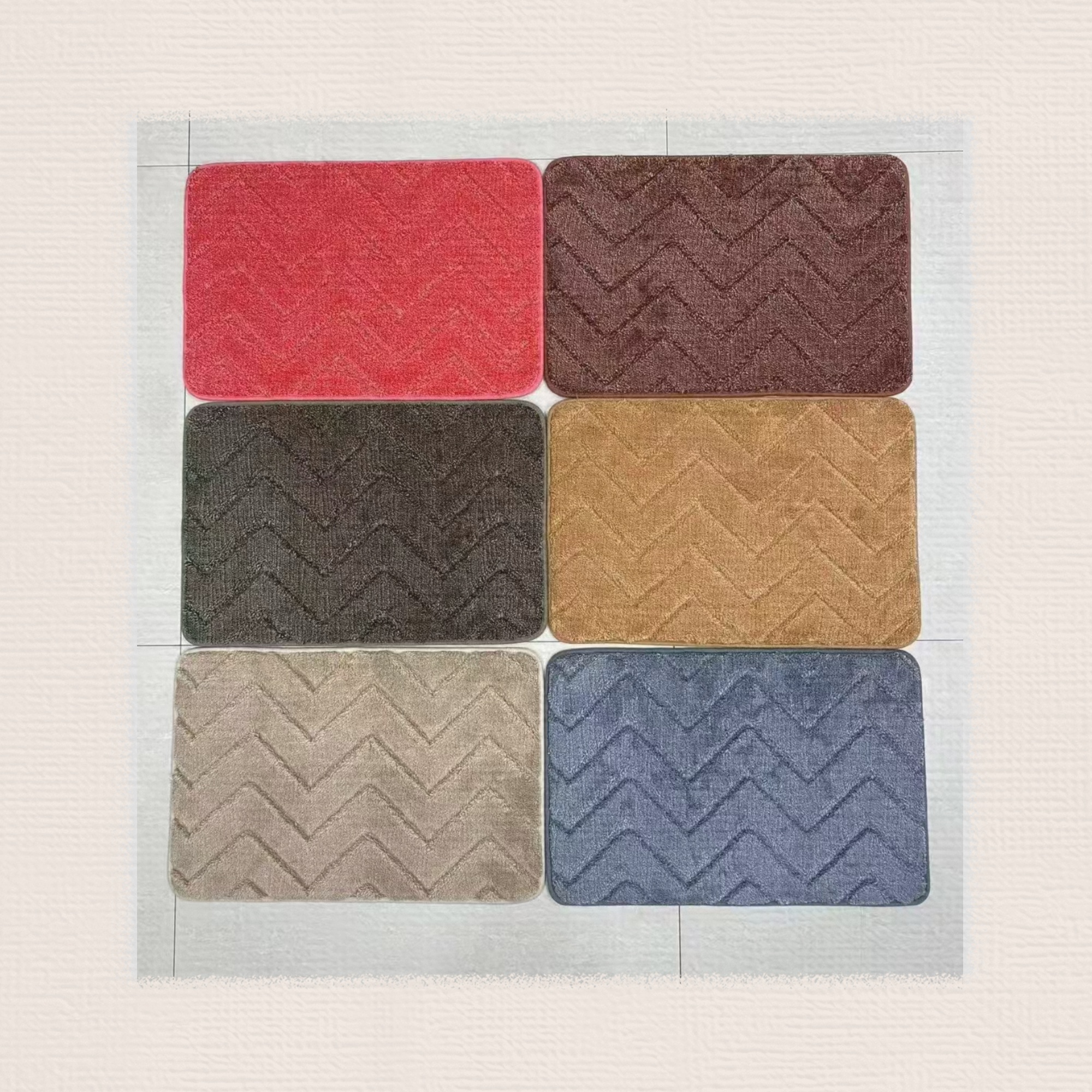 New plain ultra-fine anti-slip floor mat, door mat, living room mat, bed mat, water-absorbing anti-slip mat, bathroom mat and kitchen mat, size 40*60cm Application Scenario