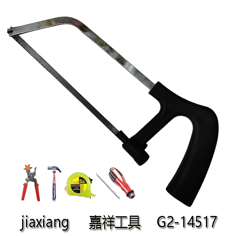 6-Inch Single-Color Plastic-Handled Small Saw, Aluminum Alloy Small Saw, Hacksaw Frame Saw, Hardware Tools, 2024 Specification drawing