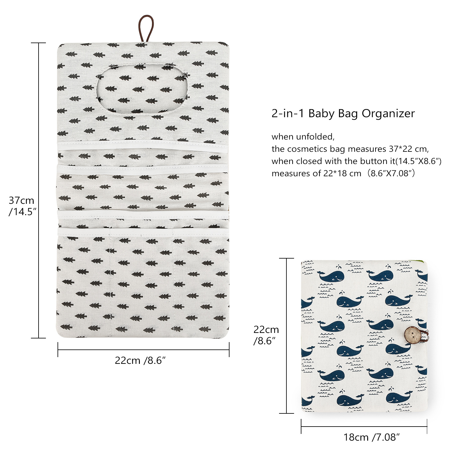 跨境热销便携式婴儿洗漱包母婴湿巾盒外出尿片袋婴儿尿不湿收纳袋详情4