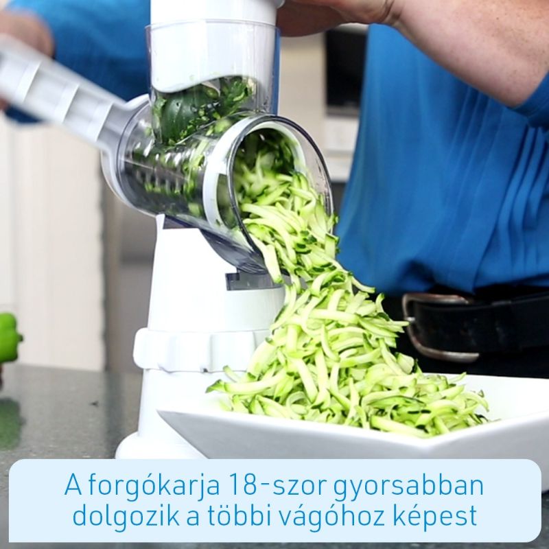 Hand-cranked vegetable slicer, slicer and grater, kitchen multi-functional fruit vegetable slicer, potato slicer, vegetable slices (ABS material) Application Scenario