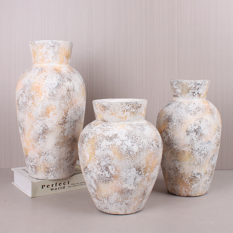 Antique, simple and modern style ceramic vase model room, living room wedding decoration items, living room furnishings, home decorations details Picture