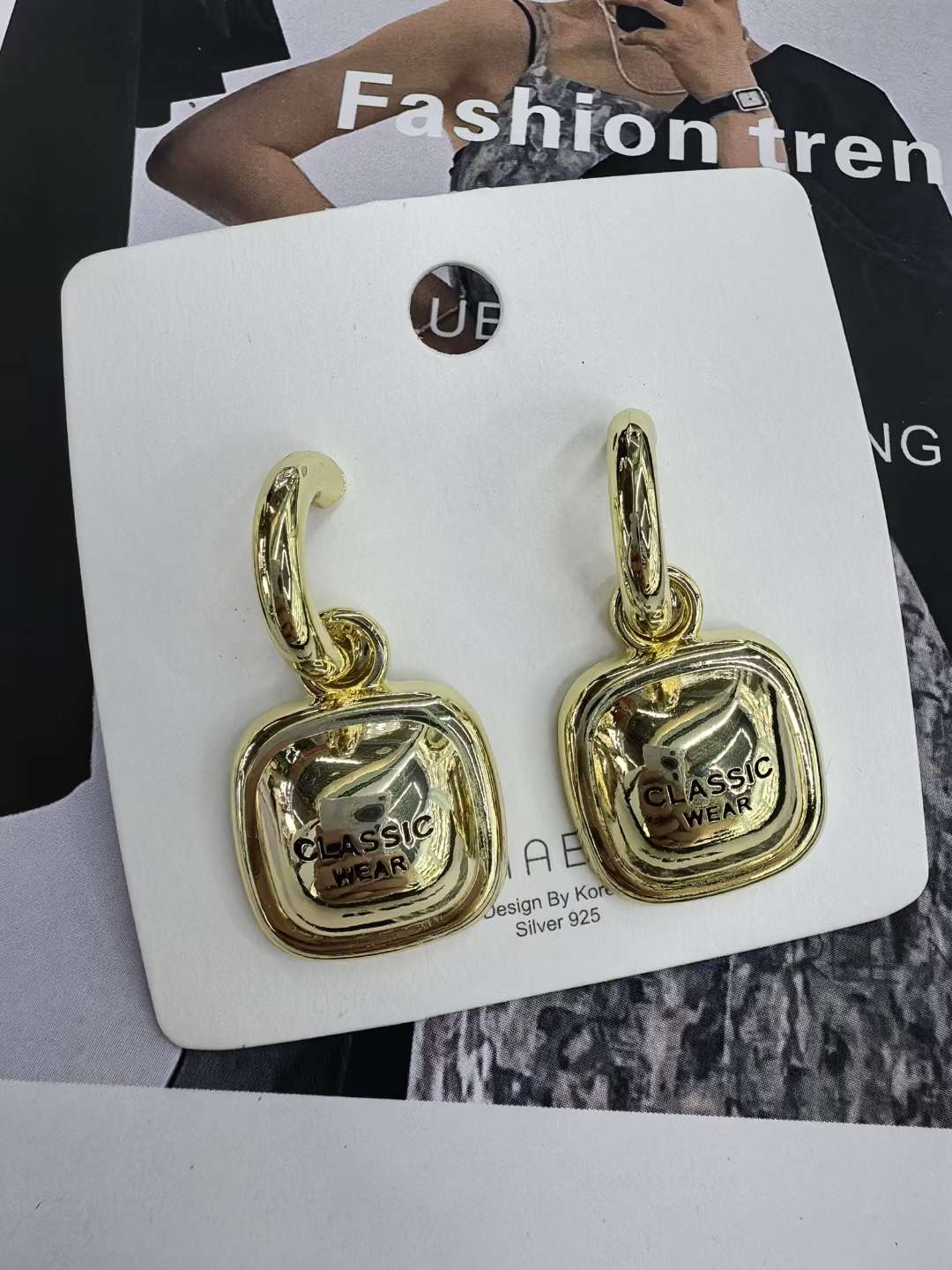 不锈钢圆耳环 铁皮耳饰 饰品耳环 精美耳饰 时尚饰品 耳饰品 高质量耳环