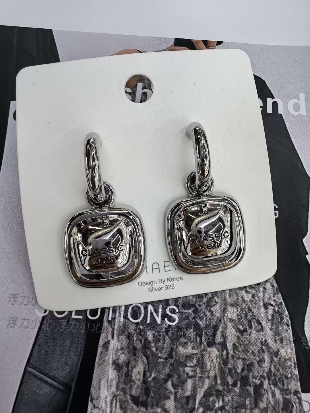 不锈钢圆耳环 铁皮耳饰 高级感饰品 简约耳环 独特设计耳饰 高质量耳环饰品