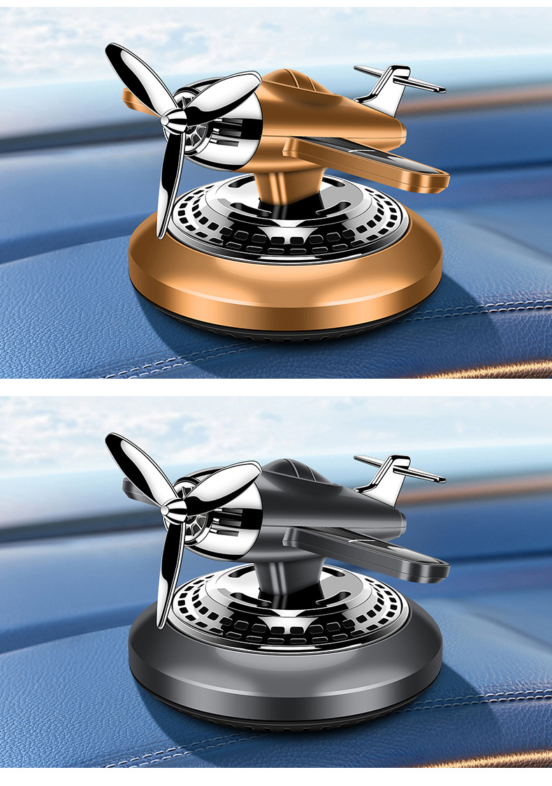 Solar-powered aircraft and car ornaments, center console aromatherapy fighter jets, new car perfume decorations, car aromatherapy pic 22