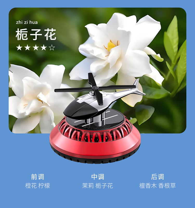 Car perfume, solar car ornaments, light-sensing rotating high-end aroma diffuser, long-lasting fragrance, interior decoration ornaments pic 18